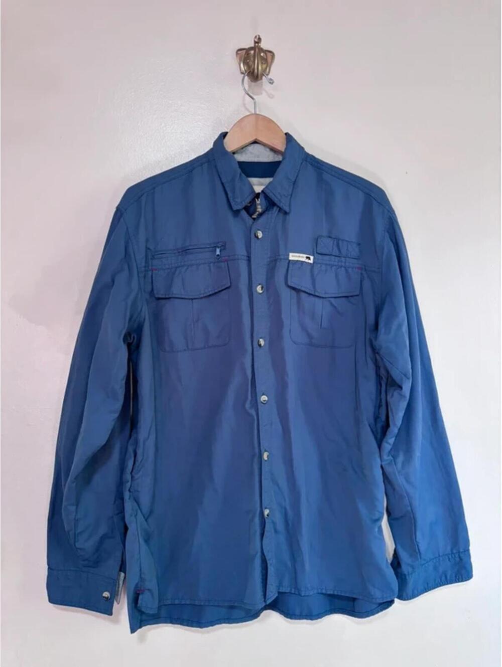 Dakota Grizzly Blue Button Down Shirt L‎